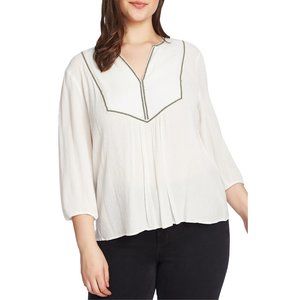 NWT Nordstrom Plus Size 1X 1.State Split Neck Top